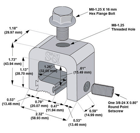 S-5-H Mini Includes Bolt