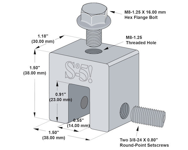S-5-S Mini Includes Bolt