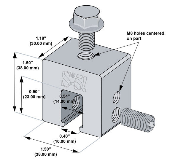S-5-U Mini Includes Bolt
